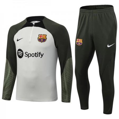 FC Barcelona Quarter Zip Gray Version Tränings Sweatshirtställ 2023-24